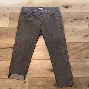 CAbi Johnny crop railroad jeans
